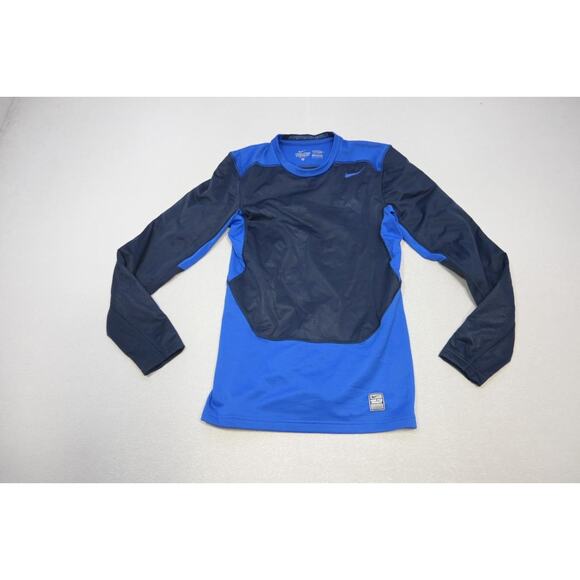 Nike Pro Combat Hyperwarm Shield Gym Shirt Dri Fit Fitted Long Sleeve Mens Small - Picture 5 of 9